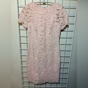 Ralph Lauren Blush Lace Mini Dress